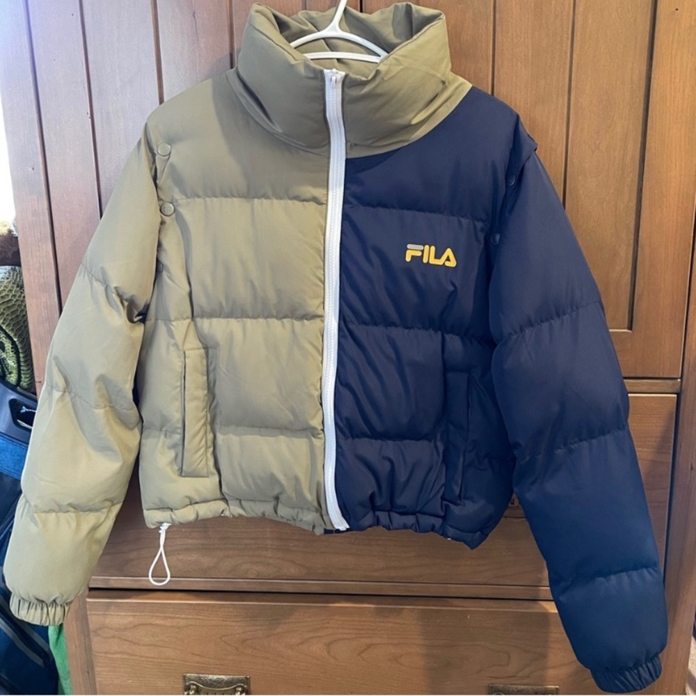 Fila two toned puffer jacket/vest